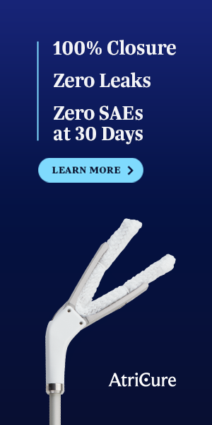 100% Closure AtriClip FLEX-V device